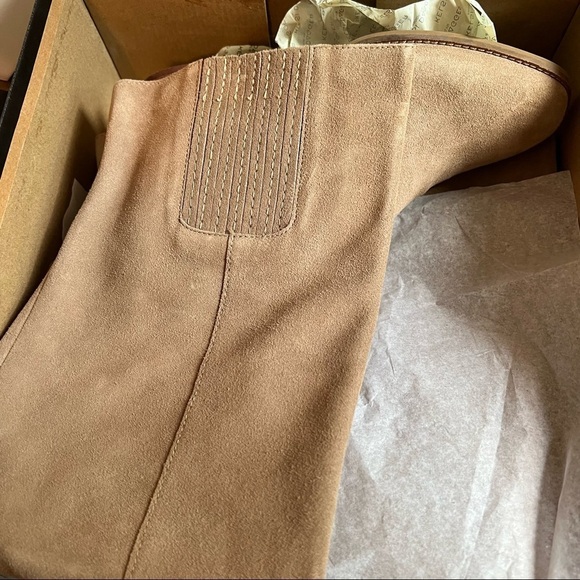 NWT Anthropologie x Kelsi Dagger Brown Over Knee Block Heel Suede Boots - Picture 10 of 14